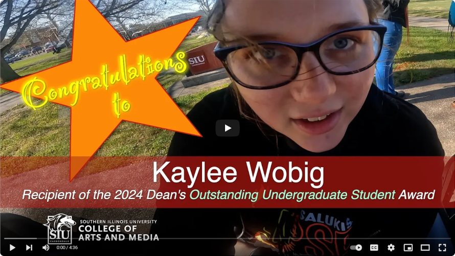 Kaylee Wobig awarded Deans undergraduate award